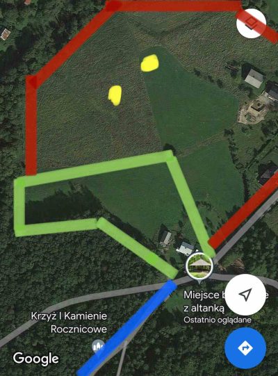 lądowisko paralotniowe pod Małą Czantorią z problemem
